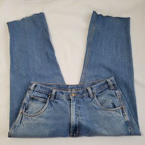 MOST WANTED Medium Wash Wide Leg Cut off Jeans Size 36x26 (30)